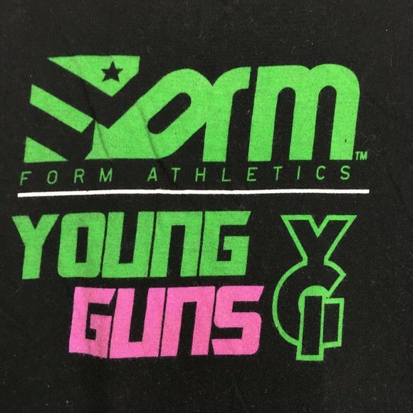 Form Athletics Black T Shirt Adult Large L Young Guns Scott Jorgensen MMA UFC - Picture 5 of 6